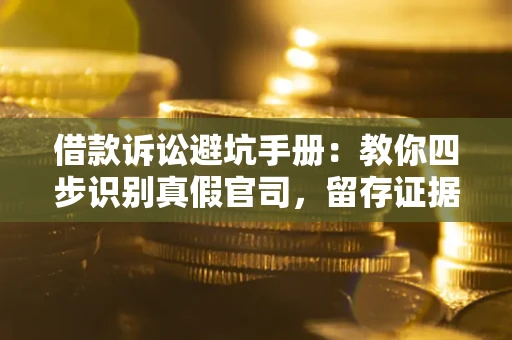 济南借款诉讼避坑手册：教你四步识别真假官司，留存证据不踩雷