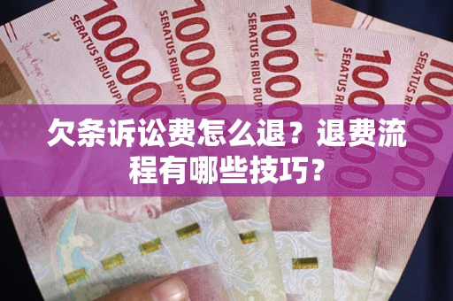 济南欠条诉讼费怎么退？退费流程有哪些技巧？