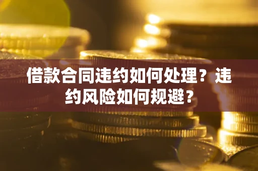 济南借款合同违约如何处理？违约风险如何规避？