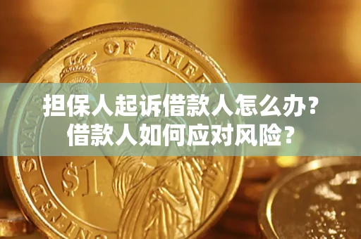 济南担保人起诉借款人怎么办？借款人如何应对风险？