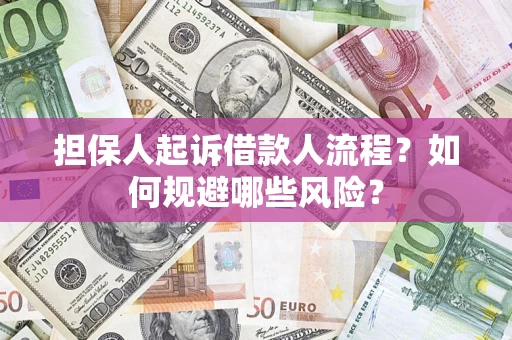 济南担保人起诉借款人流程？如何规避哪些风险？