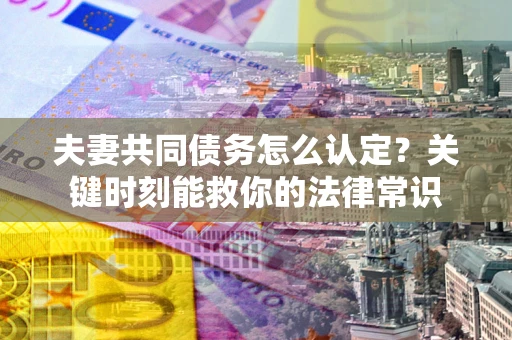 济南夫妻共同债务怎么认定？关键时刻能救你的法律常识